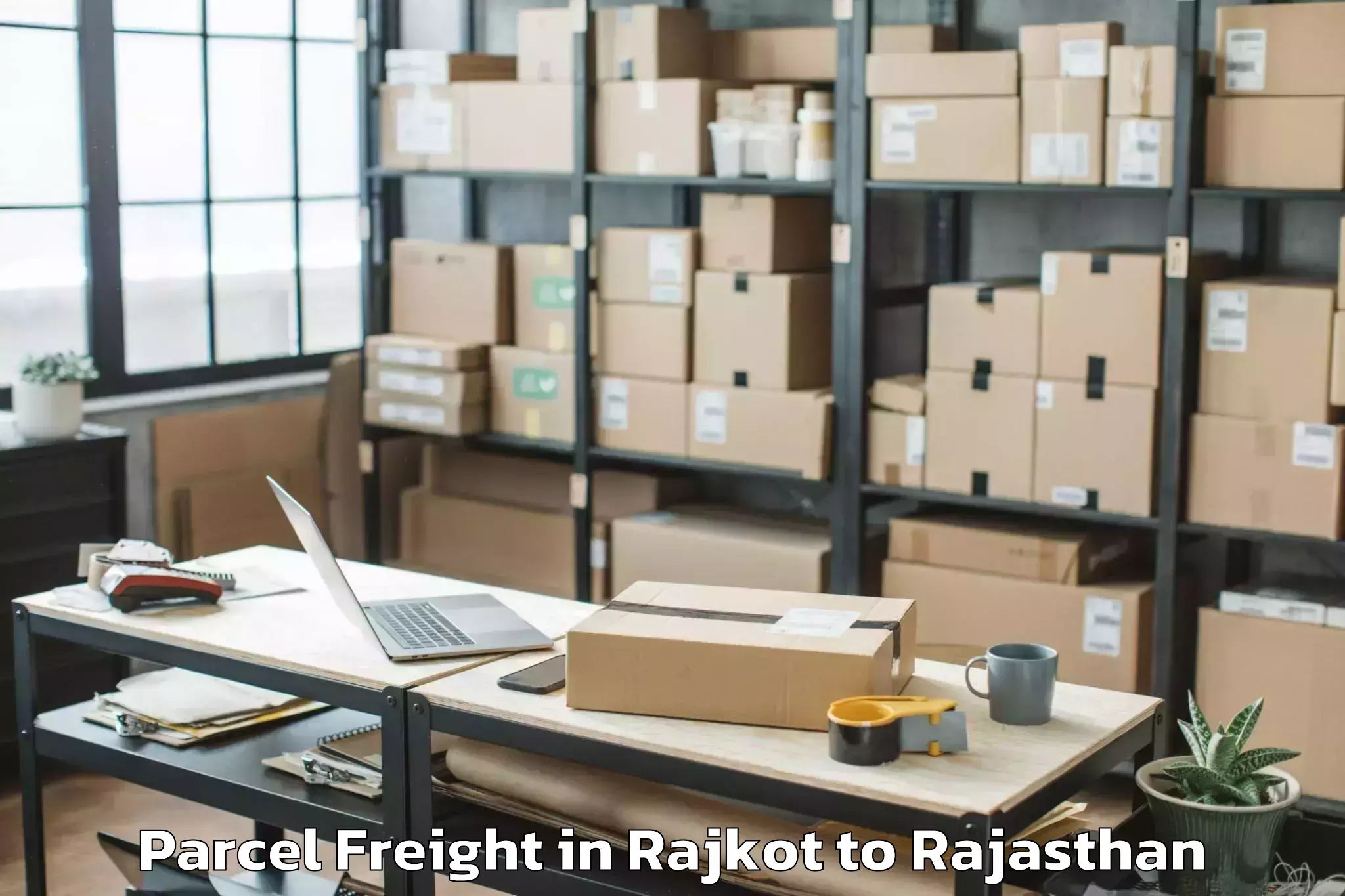 Hassle-Free Rajkot to Sanganeer Airport Jai Parcel Freight